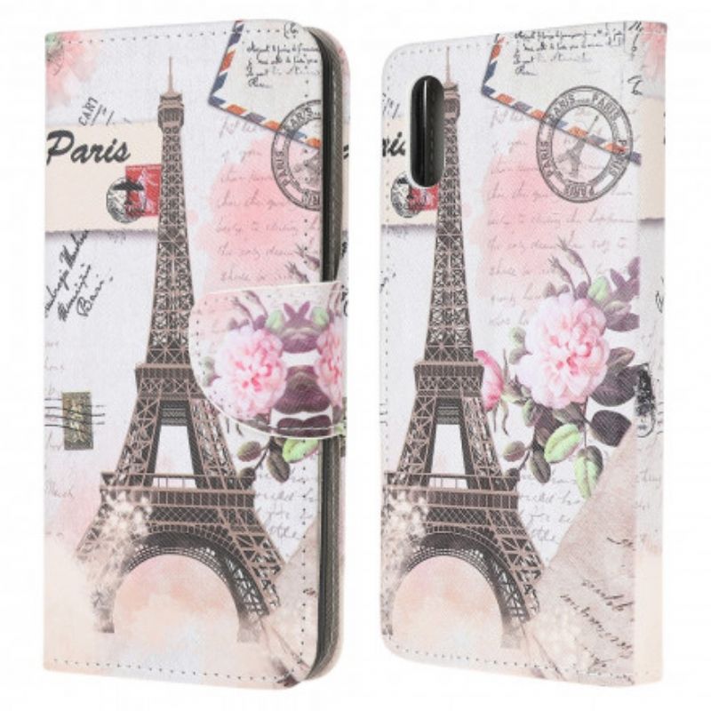 Flip Kotelot Samsung Galaxy Xcover 5 Retro Eiffel-torni