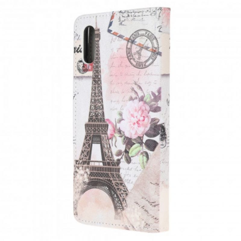 Flip Kotelot Samsung Galaxy Xcover 5 Retro Eiffel-torni