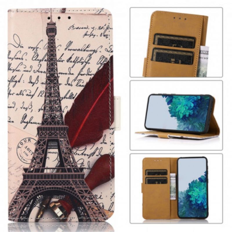 Flip Kotelot Samsung Galaxy Xcover 5 Runoilijan Eiffel-torni