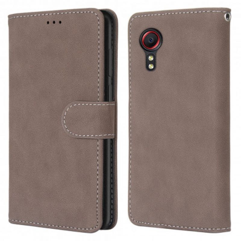 Flip Kotelot Samsung Galaxy Xcover 5 Style Leather Vintage Couture Suojakuori