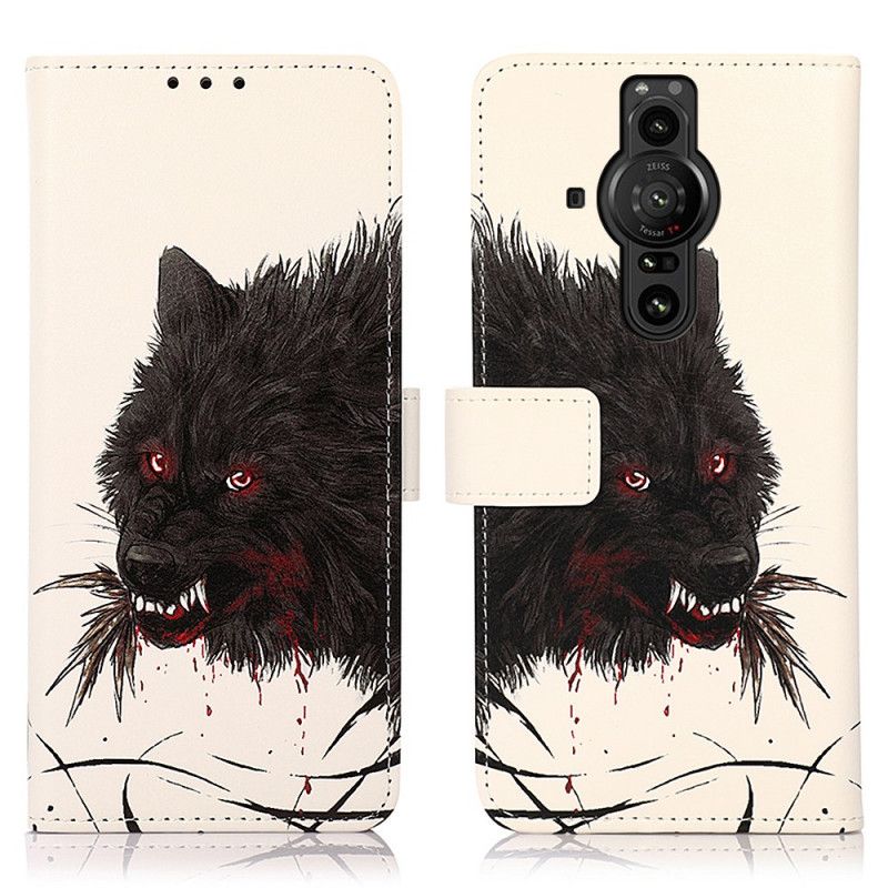 Flip Kotelot Sony Xperia Pro-i Hungry Wolf