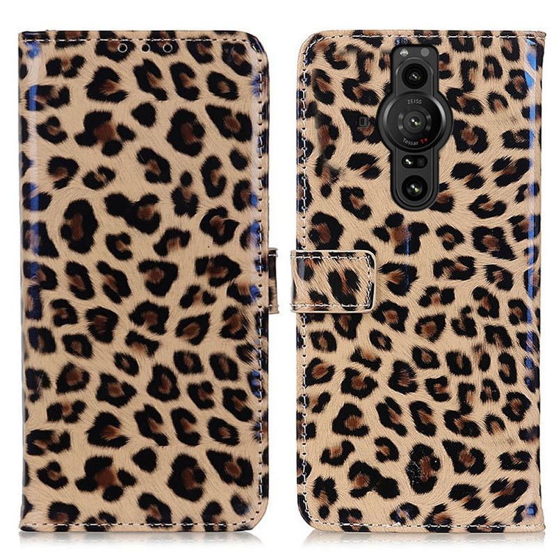 Flip Kotelot Sony Xperia Pro-i Leopard Suojakuori