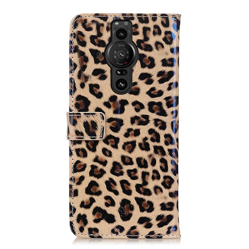 Flip Kotelot Sony Xperia Pro-i Leopard Suojakuori