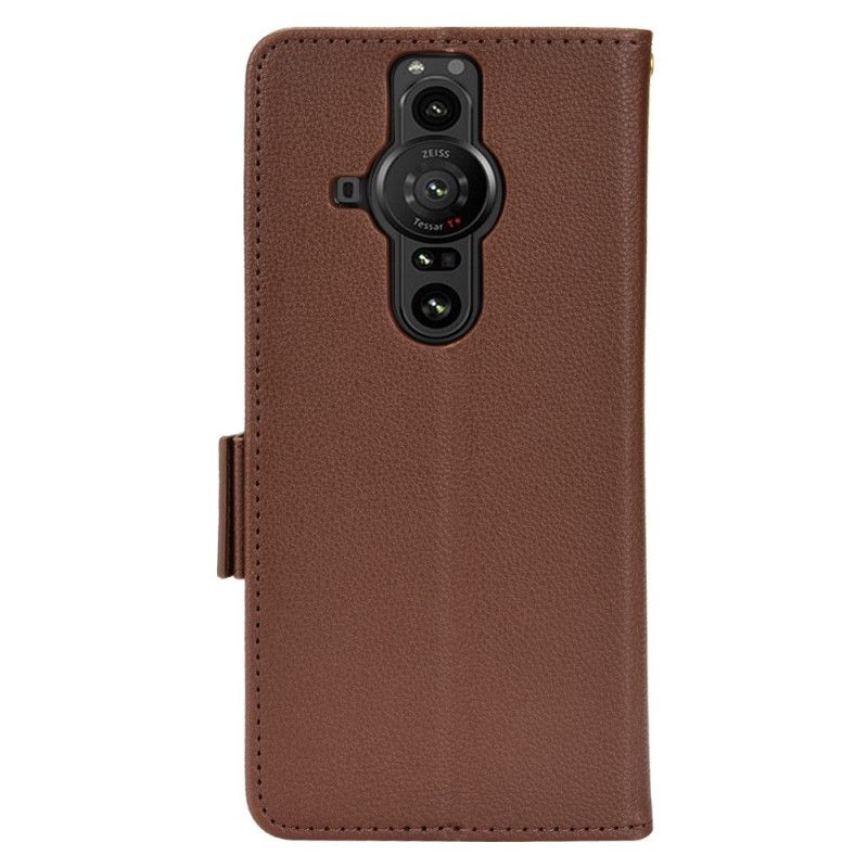 Kotelot Sony Xperia Pro-i Puhelinkuoret Premium Litchi Leather Effect