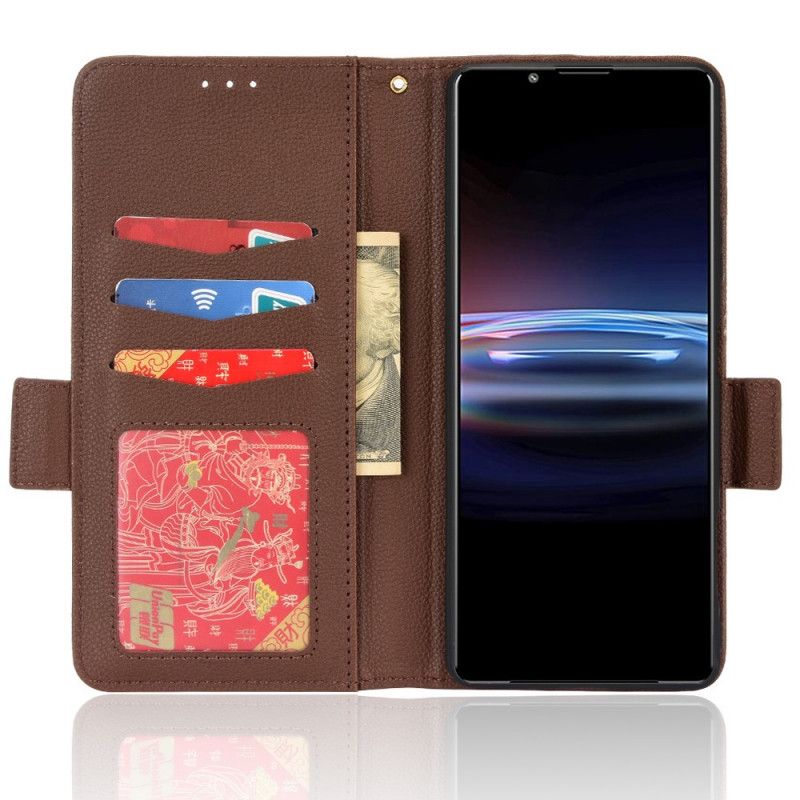 Kotelot Sony Xperia Pro-i Puhelinkuoret Premium Litchi Leather Effect