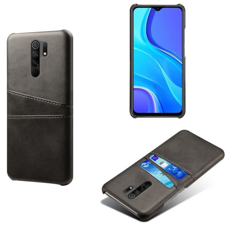 Case Kuoret Xiaomi Redmi 9 Harmaa Musta Puhelinkuoret Kortin Haltija