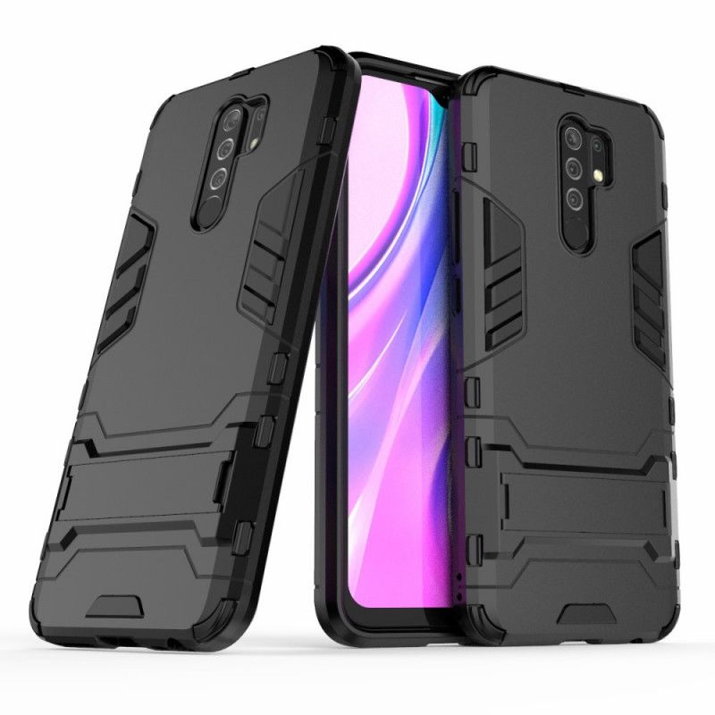 Case Kuoret Xiaomi Redmi 9 Punainen Musta Puhelinkuoret Erittäin Kestävä Kieli