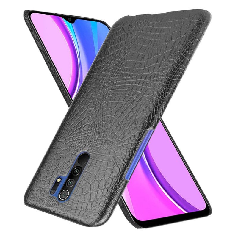 Case Kuoret Xiaomi Redmi 9 Valkoinen Musta Puhelinkuoret Krokotiilin Ihon Tyyli