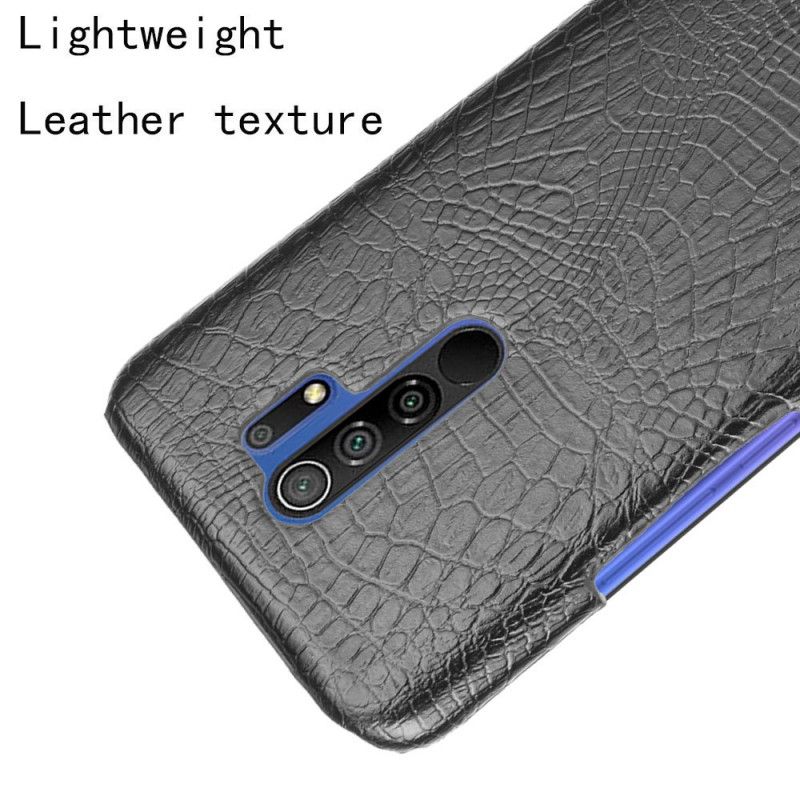 Case Kuoret Xiaomi Redmi 9 Valkoinen Musta Puhelinkuoret Krokotiilin Ihon Tyyli