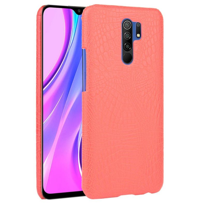 Case Kuoret Xiaomi Redmi 9 Valkoinen Musta Puhelinkuoret Krokotiilin Ihon Tyyli