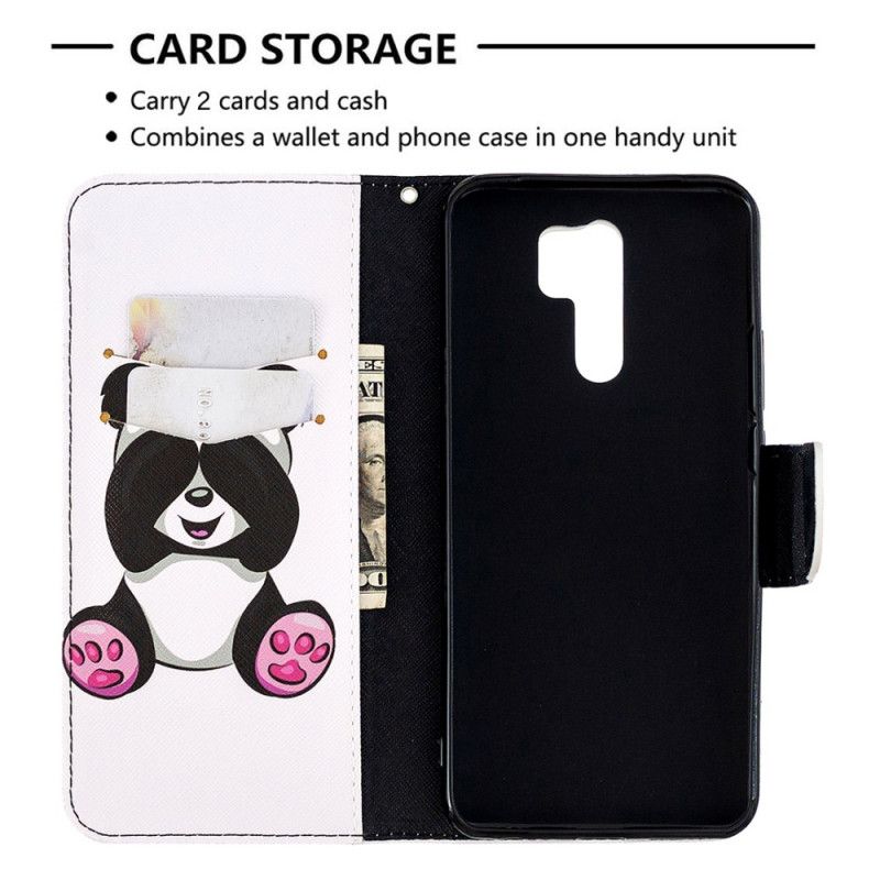 Flip Case Xiaomi Redmi 9 Hauska Panda