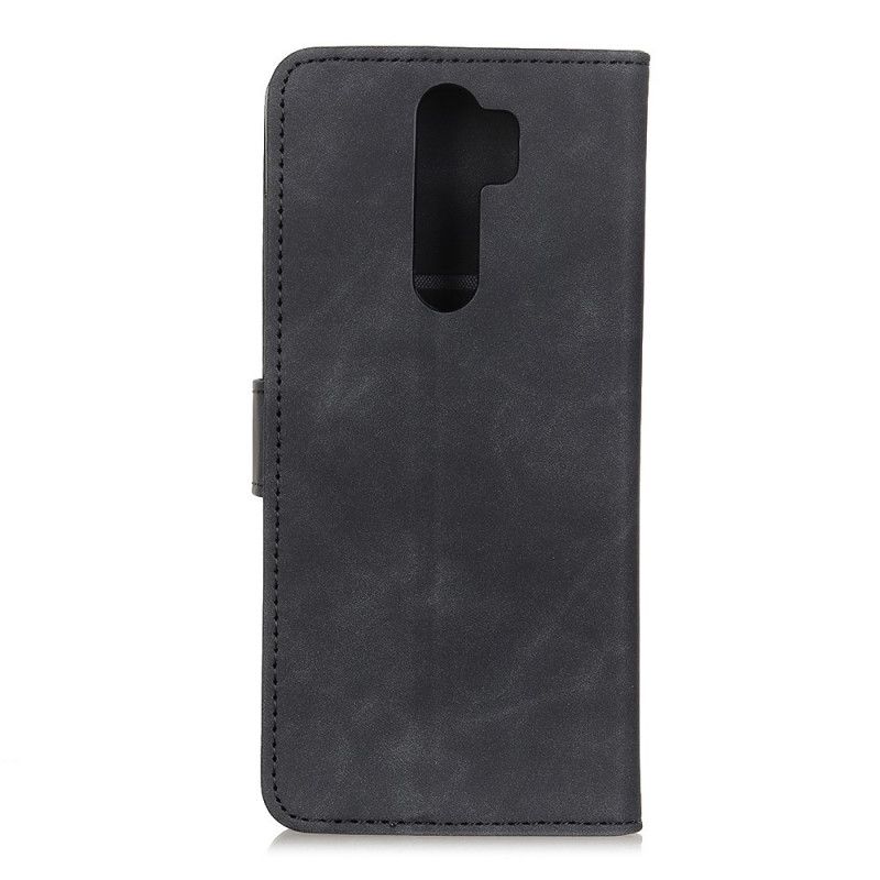 Flip Case Xiaomi Redmi 9 Punainen Musta Vintage Khazneh -Nahkamatto