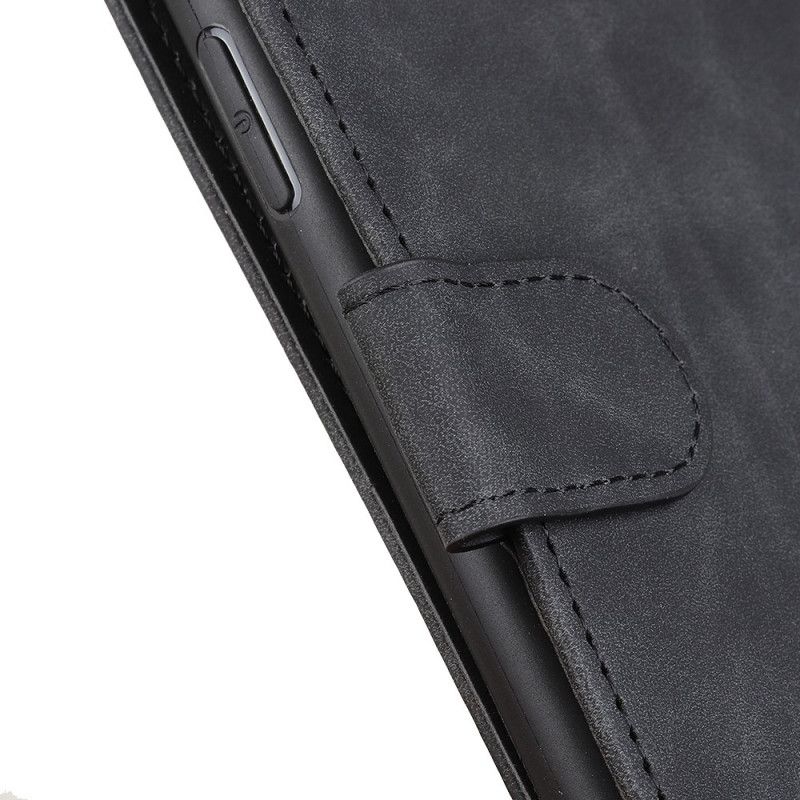 Flip Case Xiaomi Redmi 9 Punainen Musta Vintage Khazneh -Nahkamatto