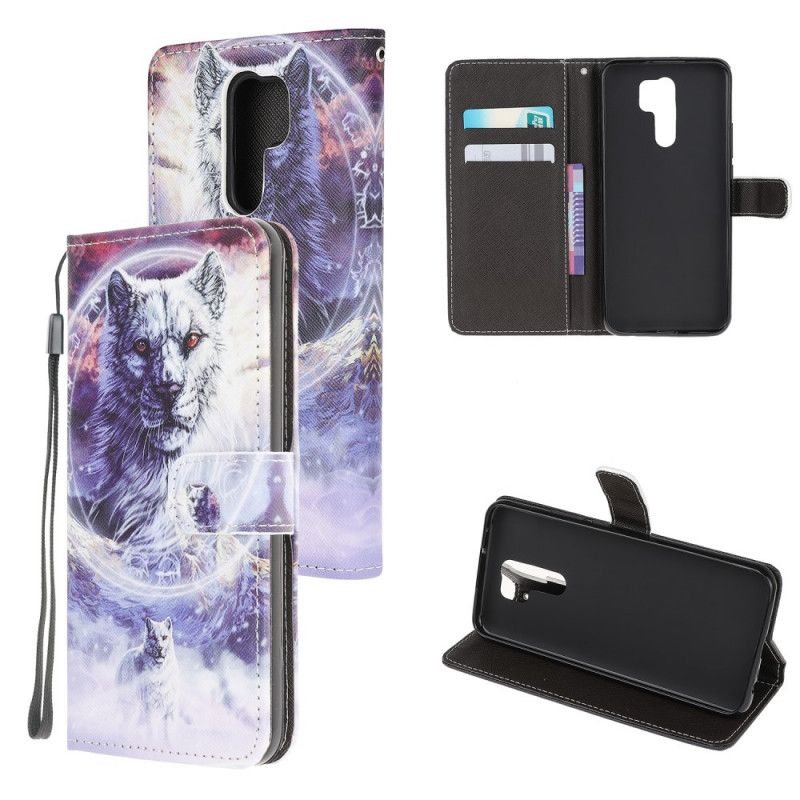 Flip Case Xiaomi Redmi 9 Susi Talvella Remmi