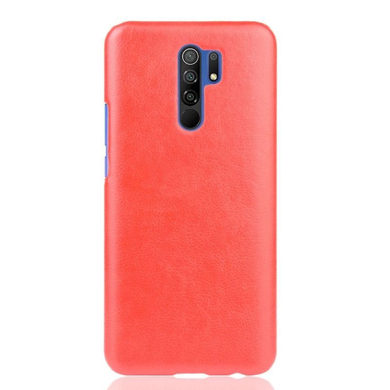 Kuori Xiaomi Redmi 9 Harmaa Musta Suorituskykyinen Nahkaefekti