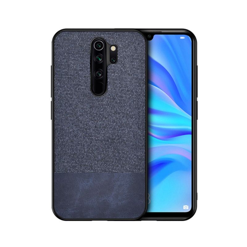 Kuori Xiaomi Redmi 9 Harmaa Musta Tekonahkainen Purutekstiili