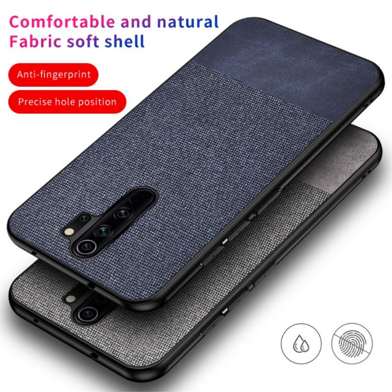 Kuori Xiaomi Redmi 9 Harmaa Musta Tekonahkainen Purutekstiili