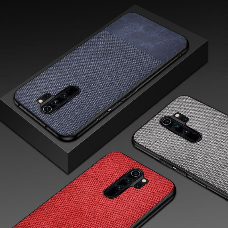 Kuori Xiaomi Redmi 9 Harmaa Musta Tekonahkainen Purutekstiili