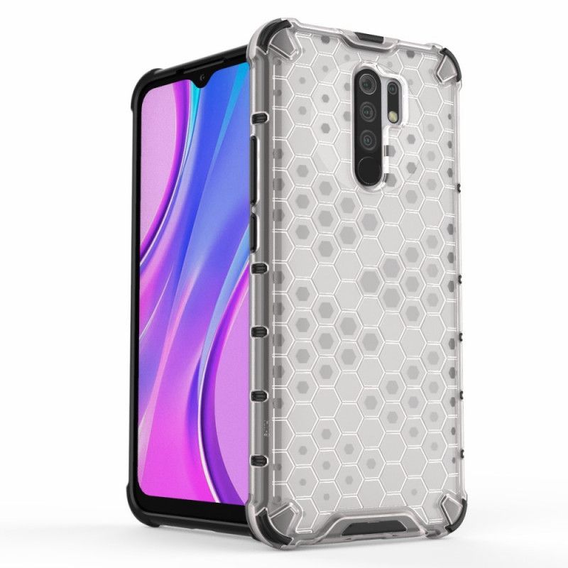 Kuori Xiaomi Redmi 9 Harmaa Valkoinen Hunajakennotyyli