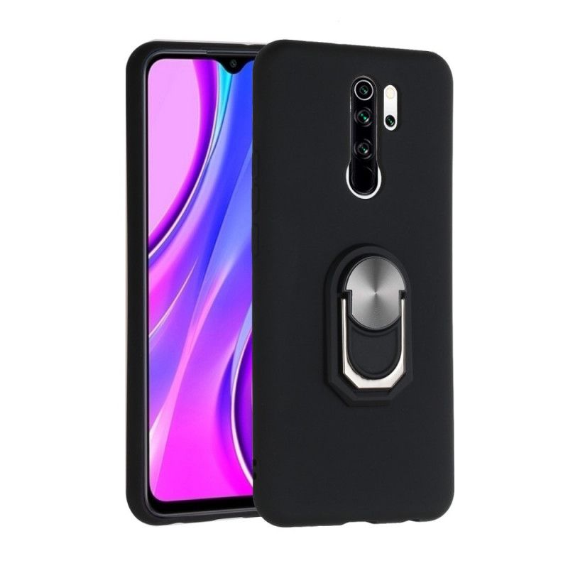 Kuori Xiaomi Redmi 9 Punainen Musta Metalloitu Rengastuki