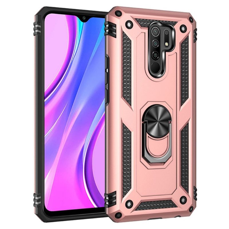 Kuori Xiaomi Redmi 9 Punainen Musta Premium-Rengas