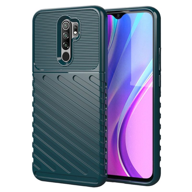 Kuori Xiaomi Redmi 9 Vihreä Musta Ukkosarja