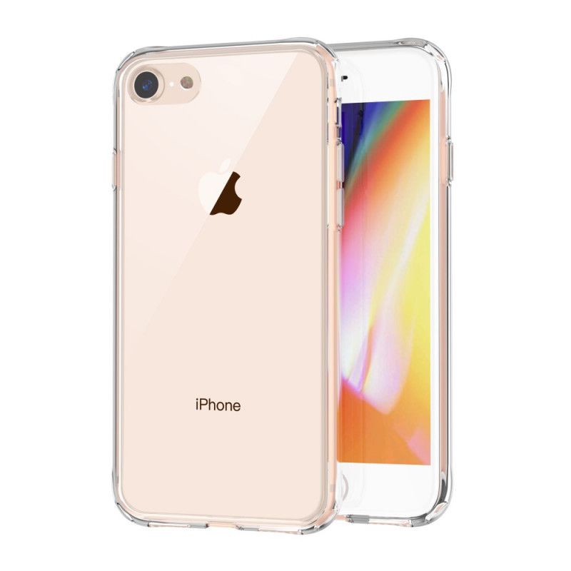 Kuori iPhone 7 / 8 / SE 2 Läpinäkyvä Lasille Ja Akryylille Suojakuori