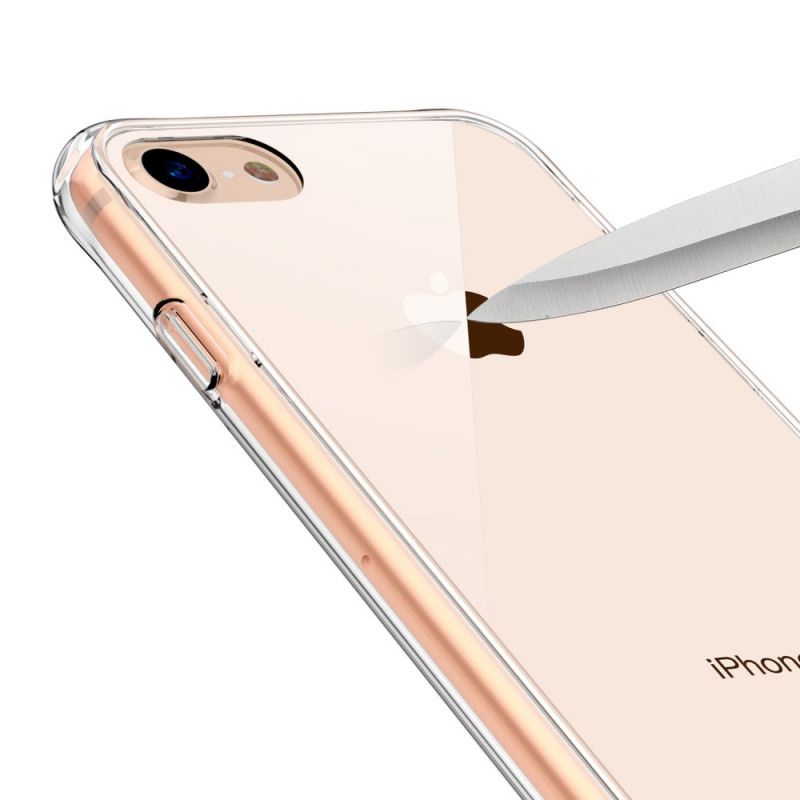 Kuori iPhone 7 / 8 / SE 2 Läpinäkyvä Lasille Ja Akryylille Suojakuori