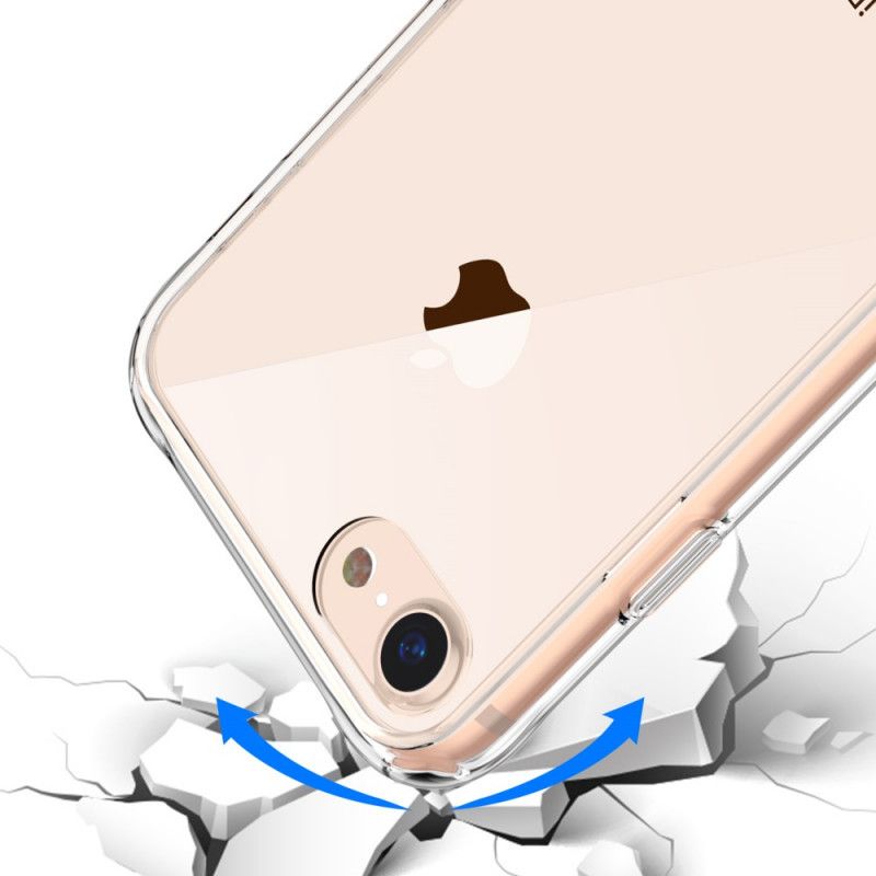 Kuori iPhone 7 / 8 / SE 2 Läpinäkyvä Lasille Ja Akryylille Suojakuori