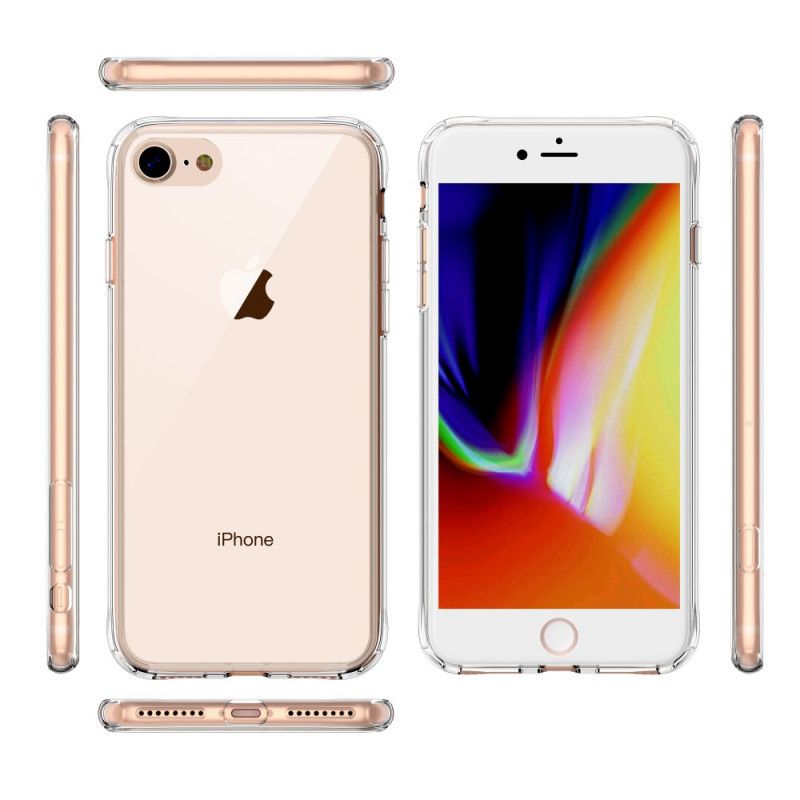 Kuori iPhone 7 / 8 / SE 2 Läpinäkyvä Lasille Ja Akryylille Suojakuori