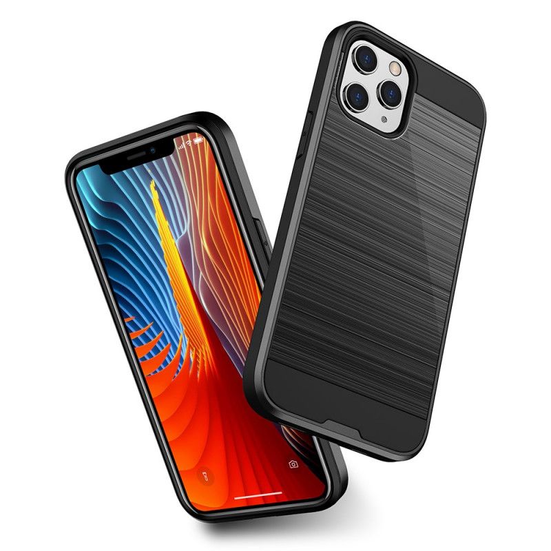 Case Kuoret iPhone 12 Mini Harmaa Musta Puhelinkuoret Harjattu