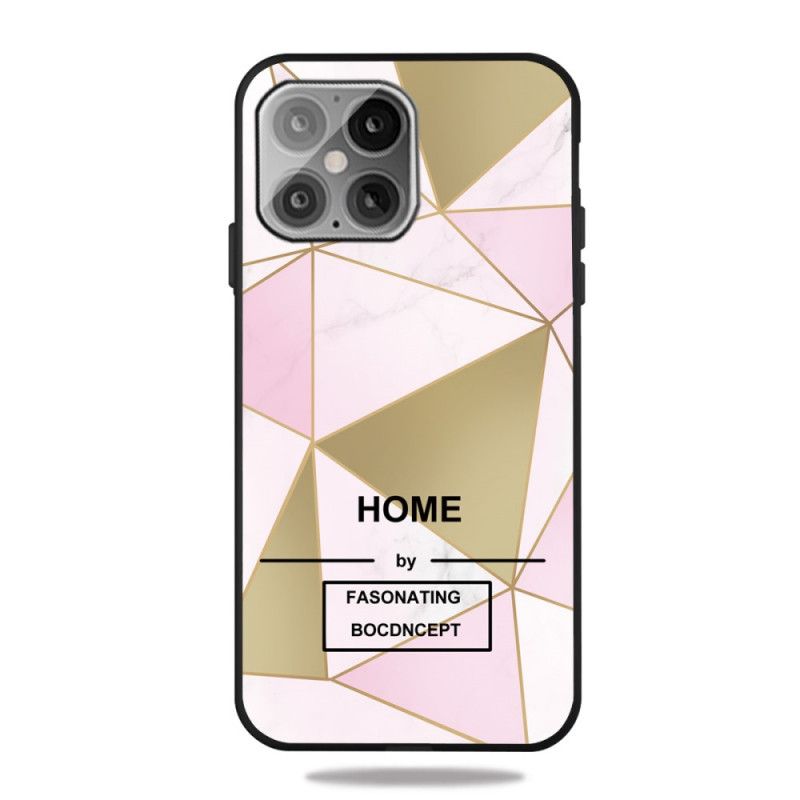 Case Kuoret iPhone 12 Mini Harmaa Musta Puhelinkuoret Tyylitelty Marmori