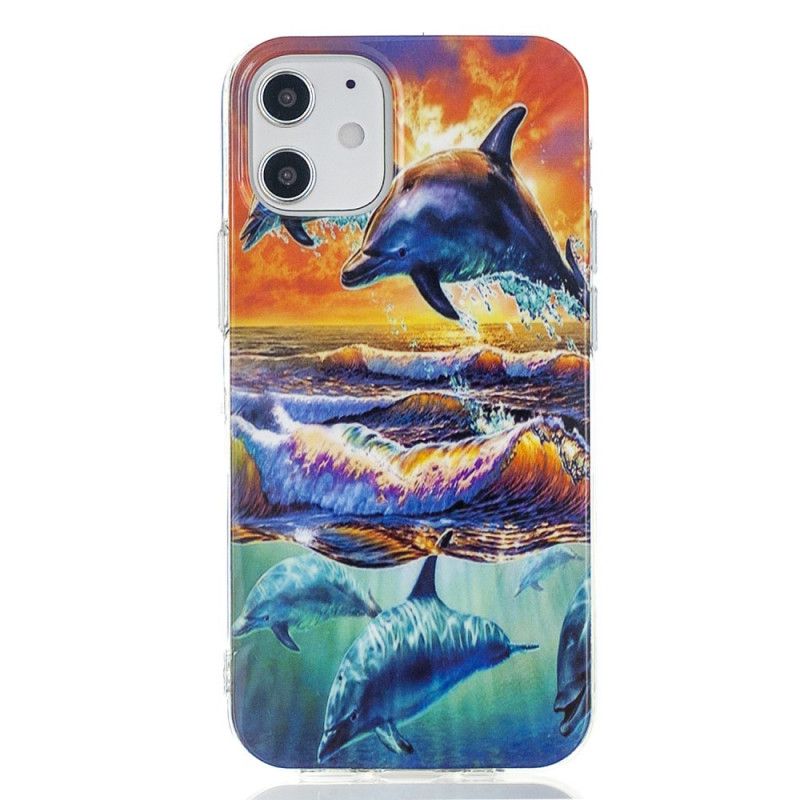 Case Kuoret iPhone 12 Mini Puhelinkuoret Delfiinit Luonnossa