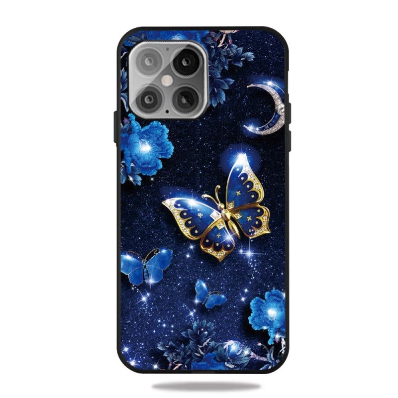 Case Kuoret iPhone 12 Mini Puhelinkuoret Perhonen Kuutamoisena Yönä