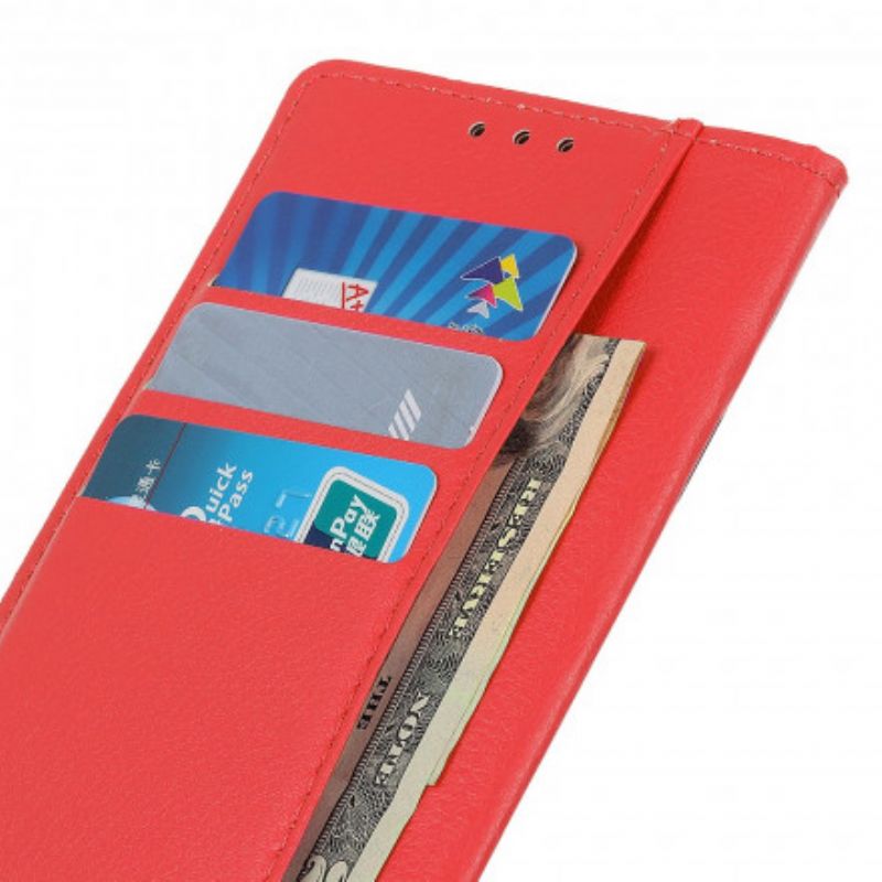 Flip Kotelot Xiaomi Mi 11 Ultra Classic Litchi Faux Leather Suojakuori