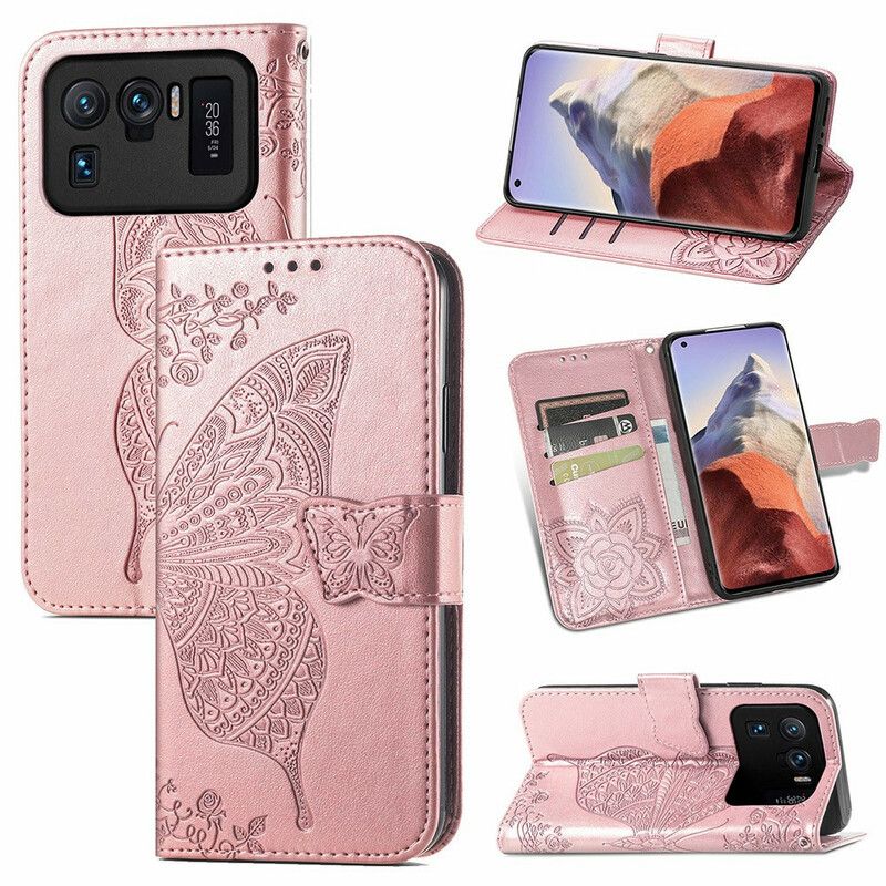 Flip Kotelot Xiaomi Mi 11 Ultra Half Butterflies