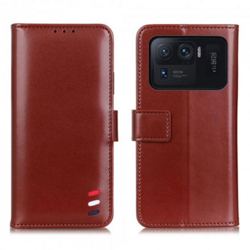 Flip Kotelot Xiaomi Mi 11 Ultra Tricolor Leather Effect