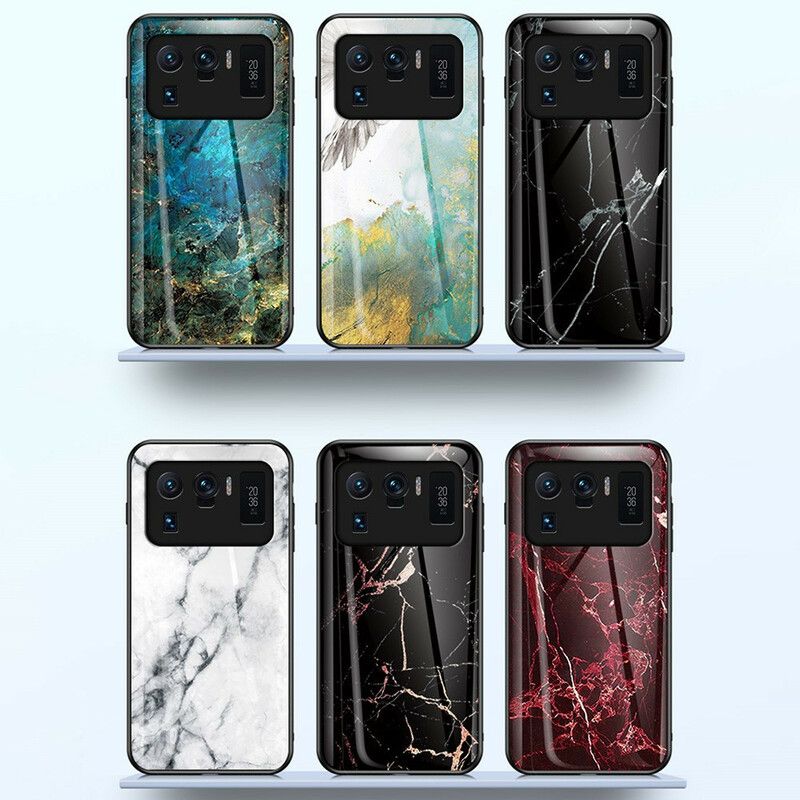 Kuori Xiaomi Mi 11 Ultra Marble Colors Tempered Glass