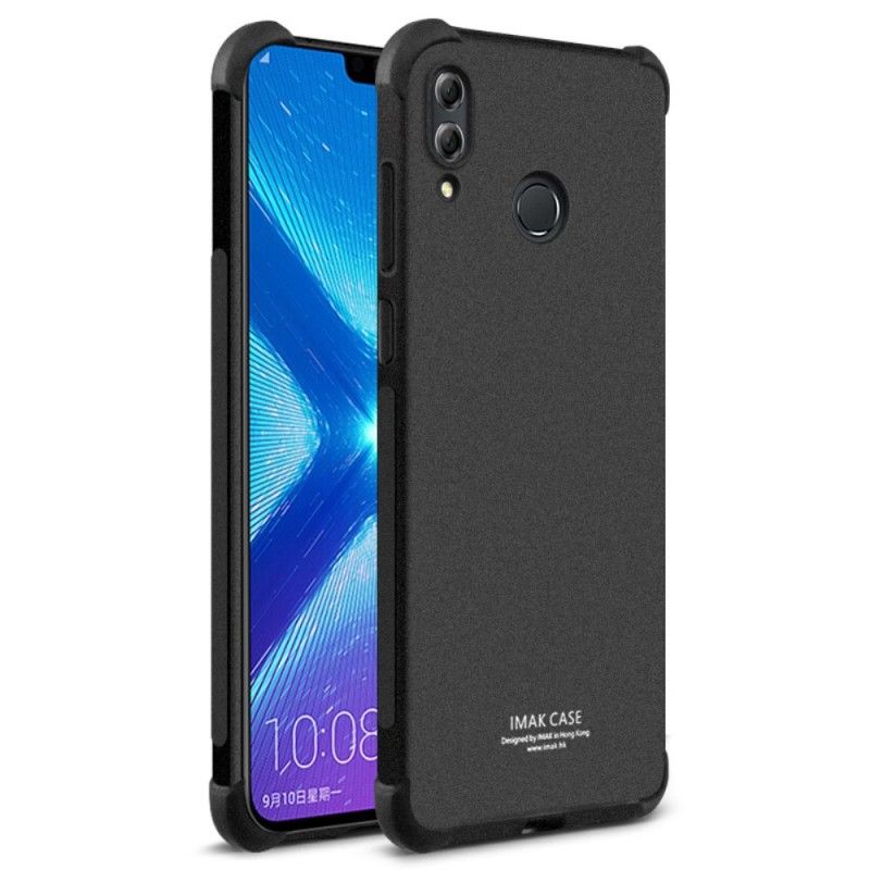 Kuori Honor 8X Läpinäkyvä Musta Imak Iho Tuntuu