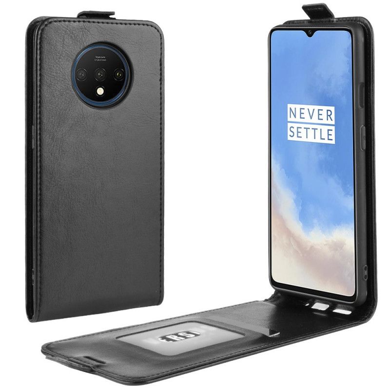 Flip Case OnePlus 7T Valkoinen Musta Taitettava