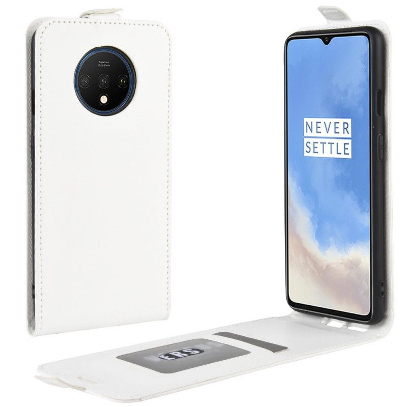 Flip Case OnePlus 7T Valkoinen Musta Taitettava