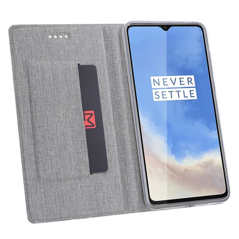 Flip Kotelot OnePlus 7T Harmaa Musta Kuvioitu Vili Dmx