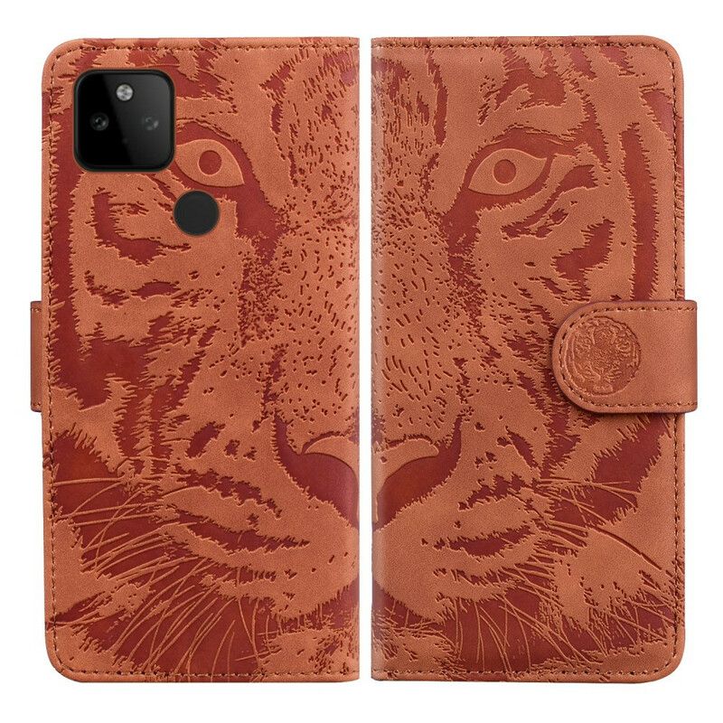 Kotelot Google Pixel 5a 5g Tiger Face Print