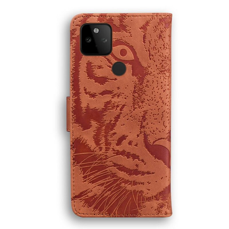 Kotelot Google Pixel 5a 5g Tiger Face Print