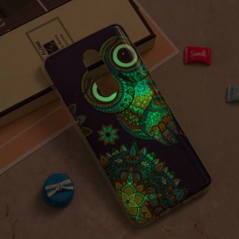 Case Kuoret OnePlus 6 Puhelinkuoret Fluoresoiva Mandalapöllö