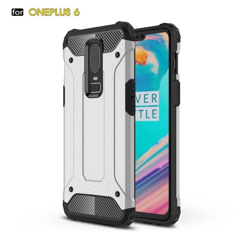 Case Kuoret OnePlus 6 Punainen Musta Puhelinkuoret Perhe