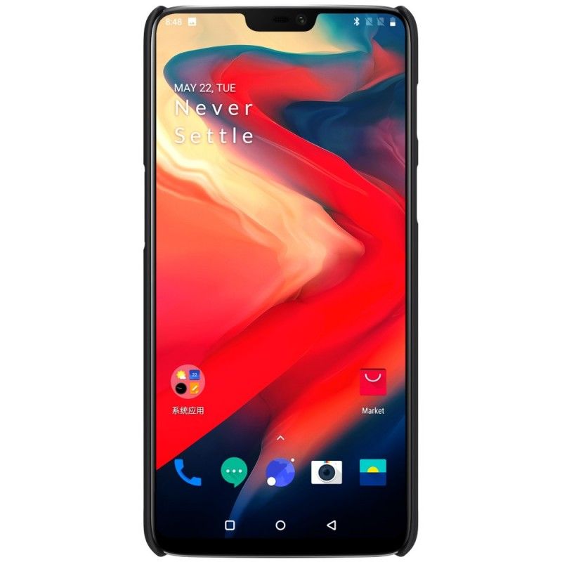 Kuori OnePlus 6 Musta Jäykkä Himmeä Nillkin