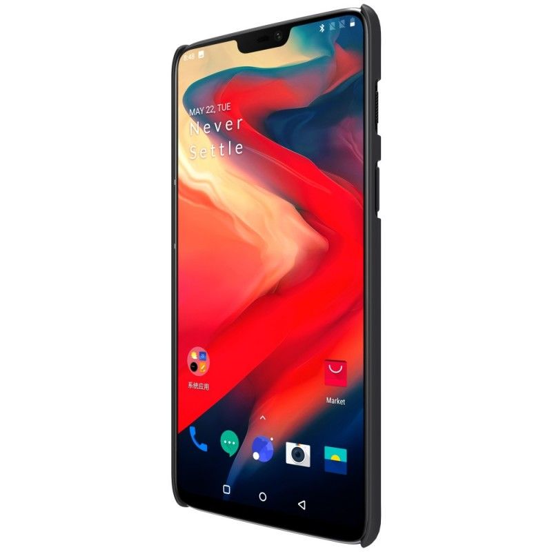 Kuori OnePlus 6 Musta Jäykkä Himmeä Nillkin