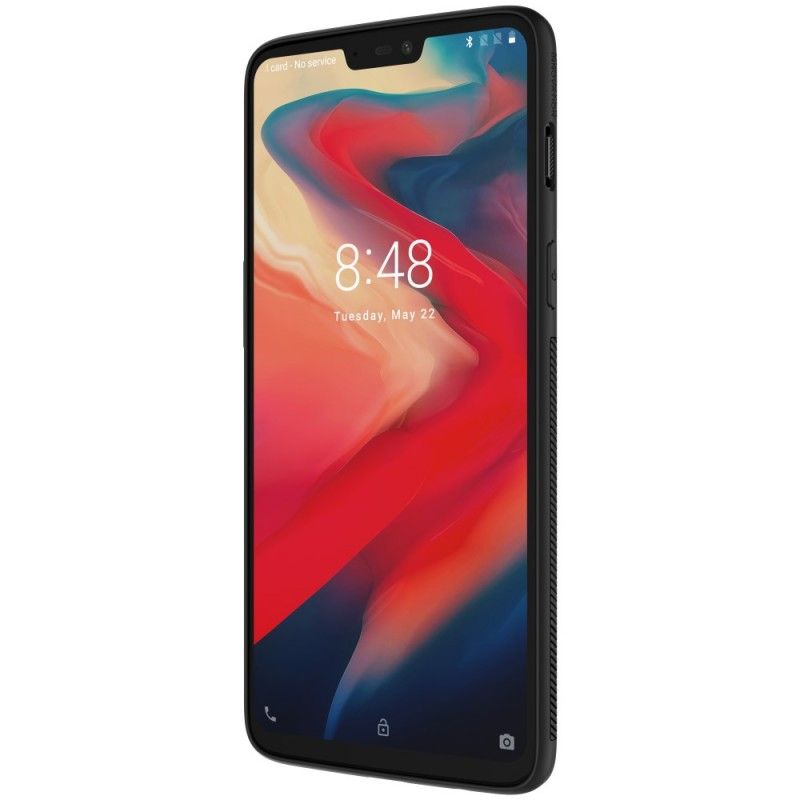 Kuori OnePlus 6 Nillkin-Synteettikuitu Ja Magneettikalvo