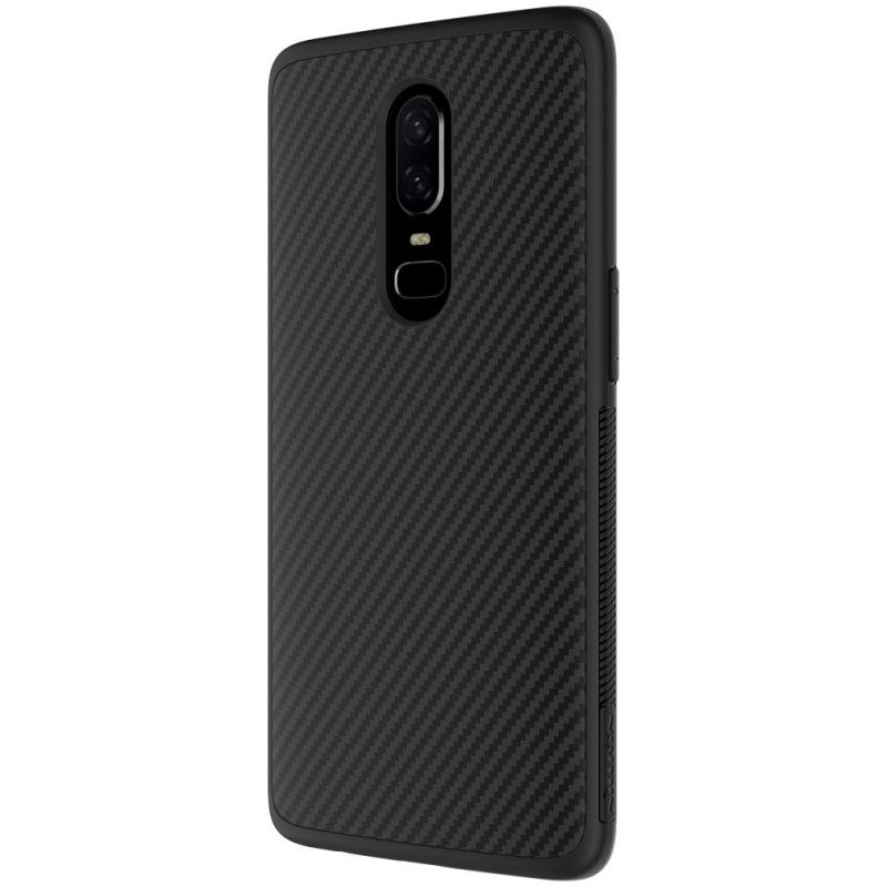 Kuori OnePlus 6 Nillkin-Synteettikuitu Ja Magneettikalvo